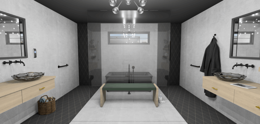 3d salle de bain double